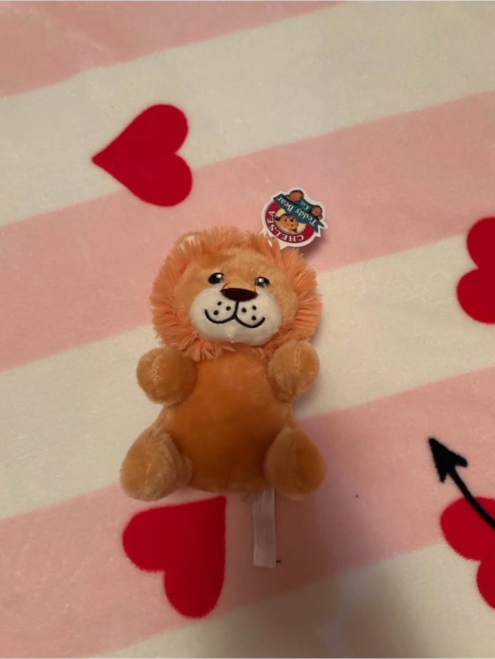Plush Lion Rattle - Orange